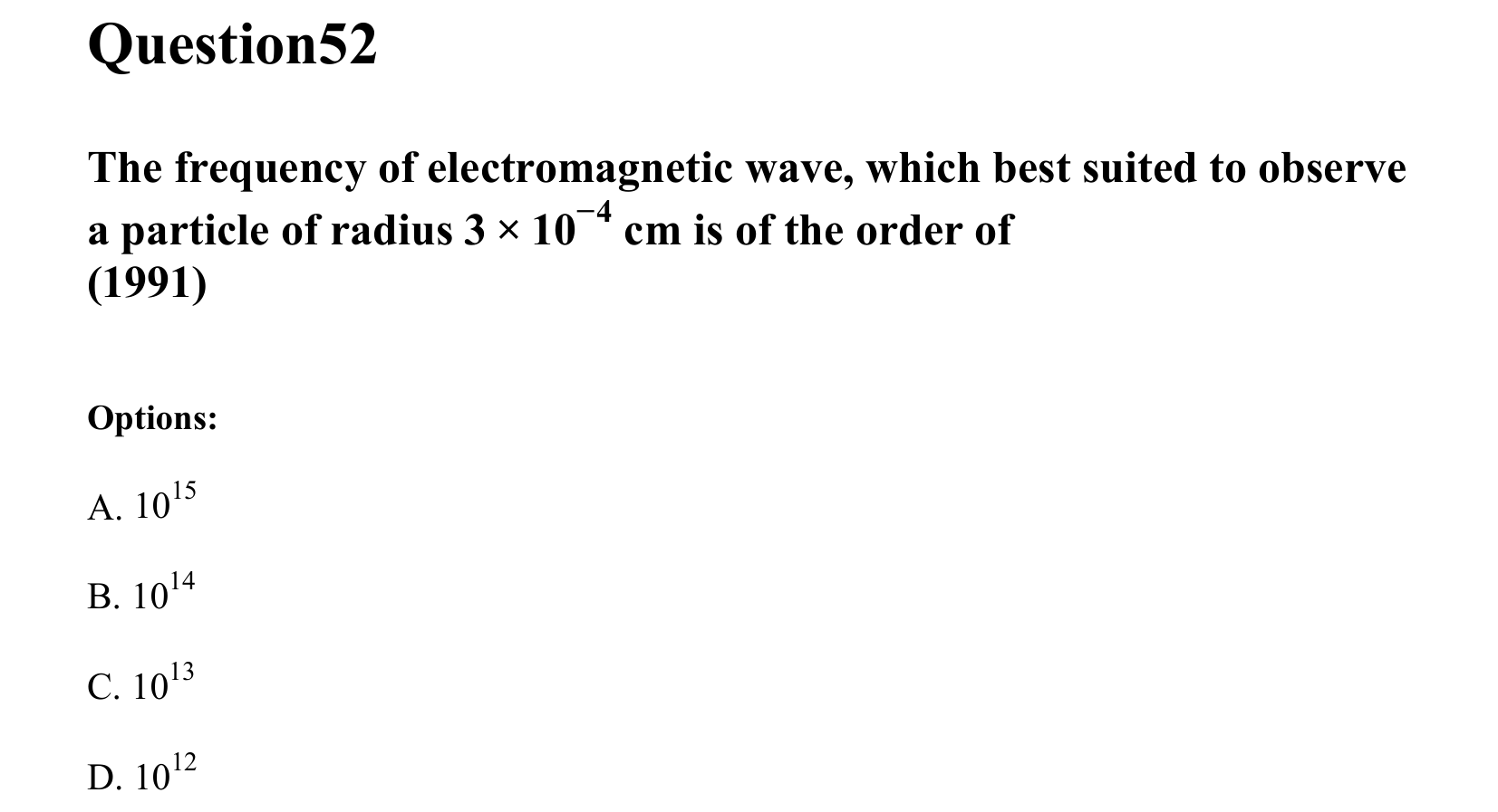 Electromagnetic Waves question 52