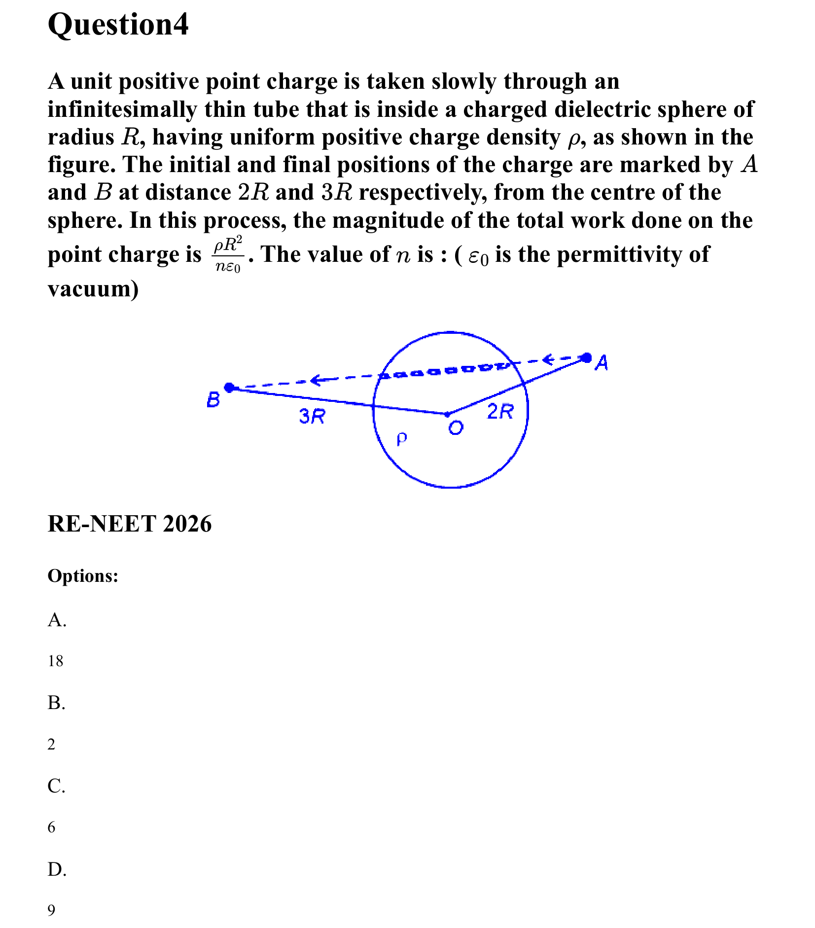 Electrostatics question 4