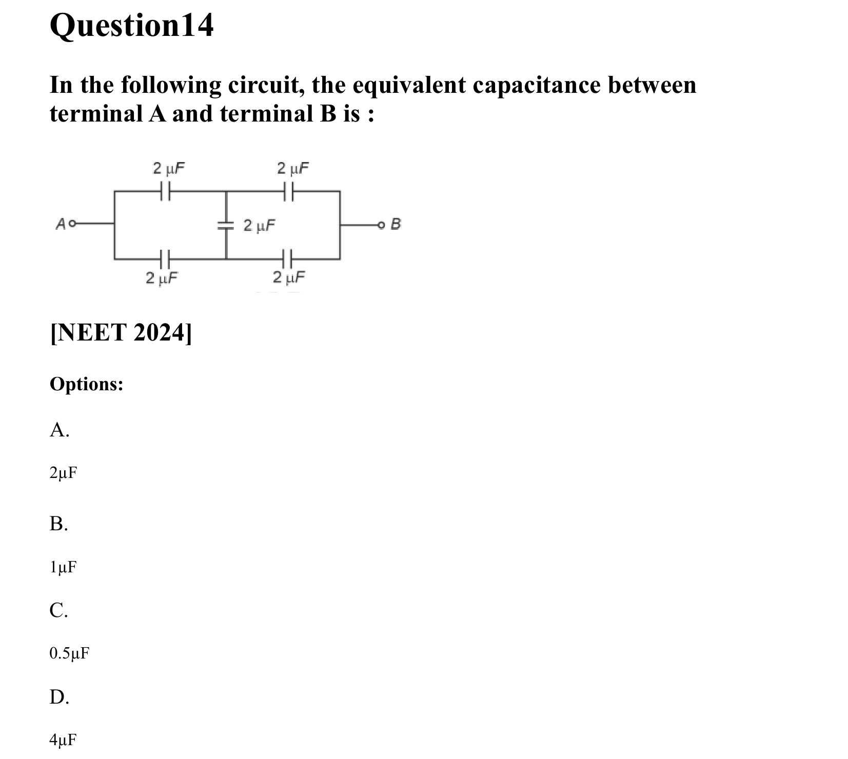 Electrostatics question 14