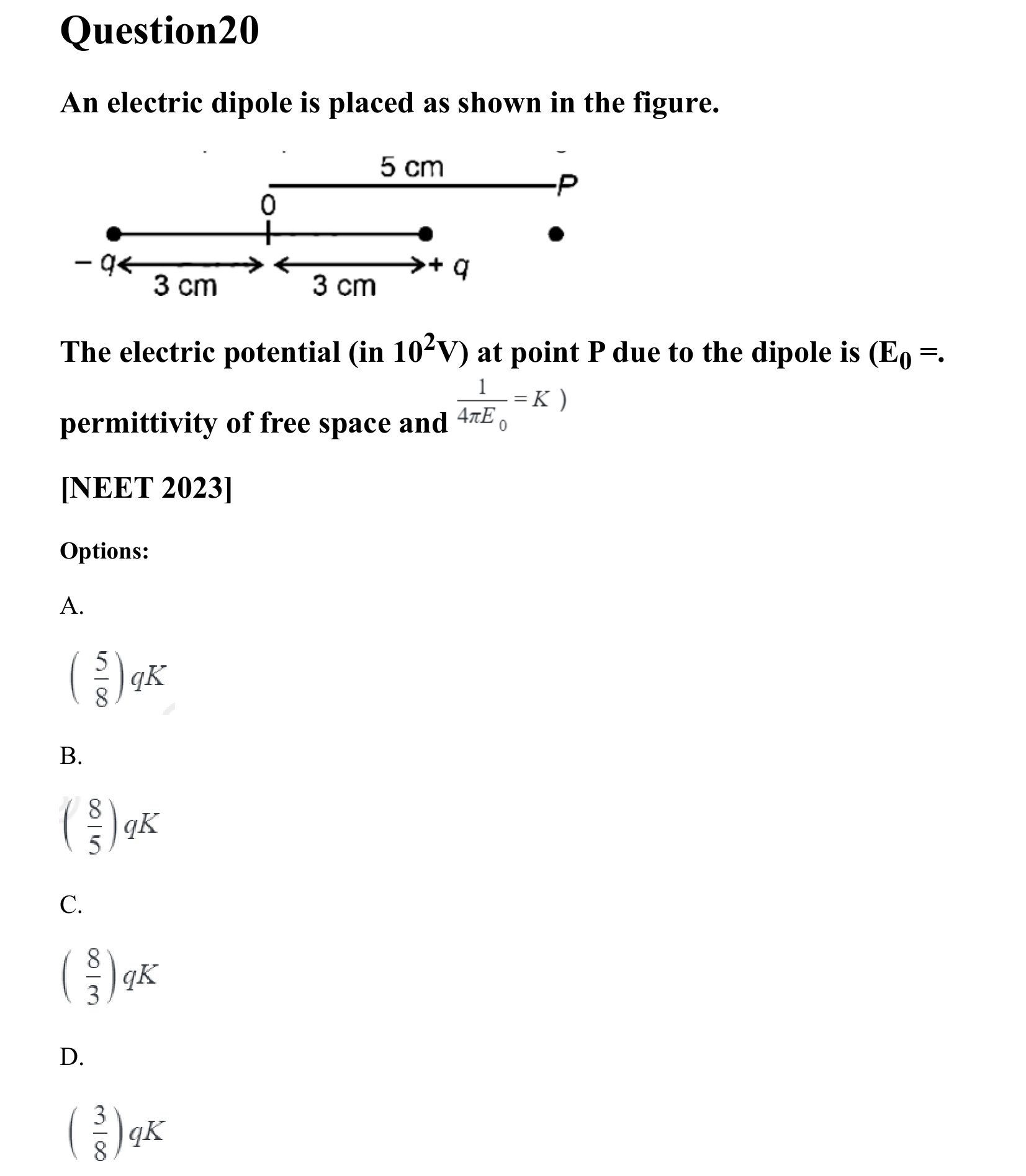 Electrostatics question 20