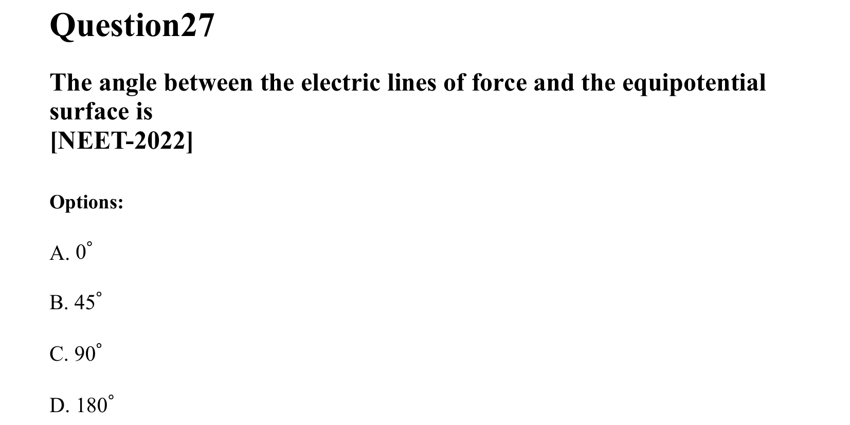 Electrostatics question 27