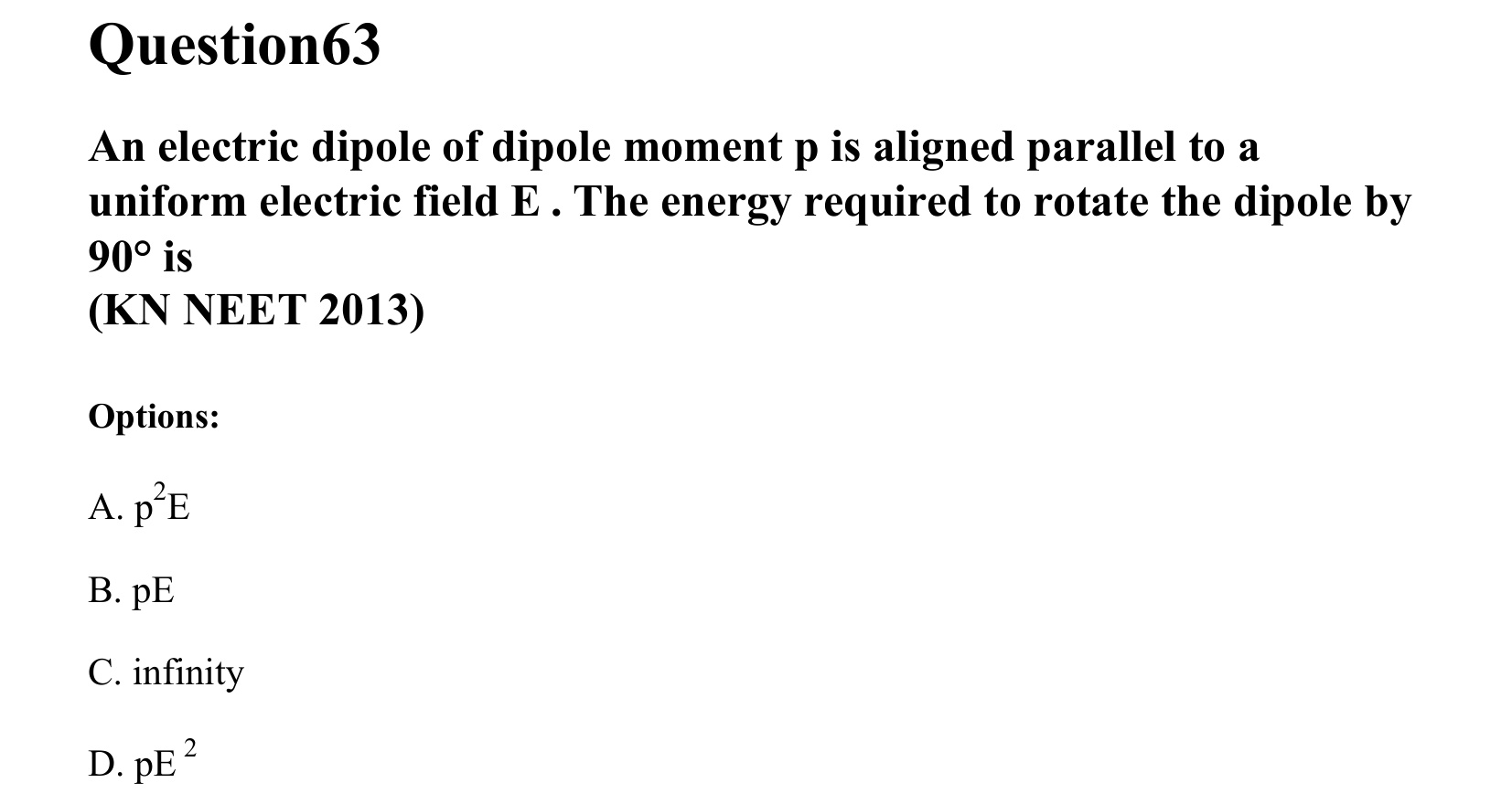 Electrostatics question 63