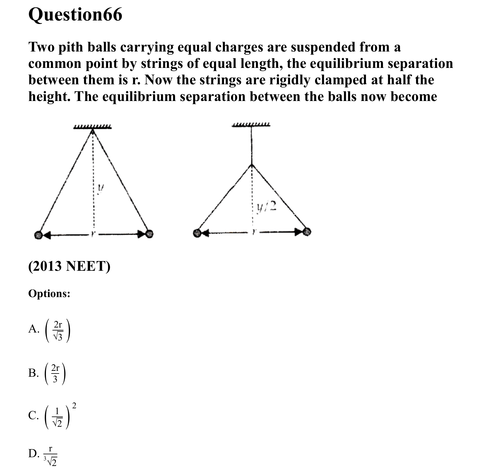 Electrostatics question 66