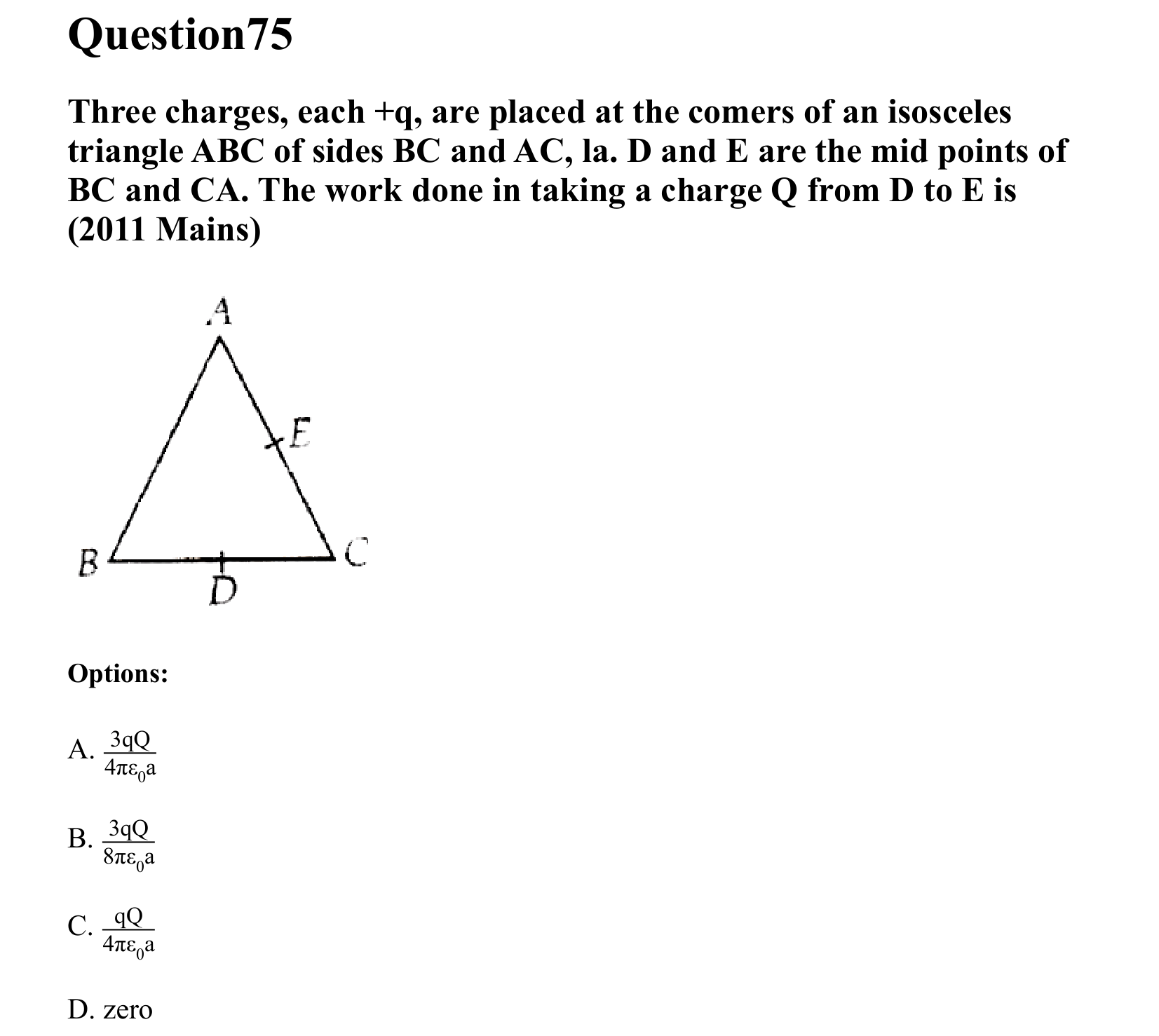 Electrostatics question 75