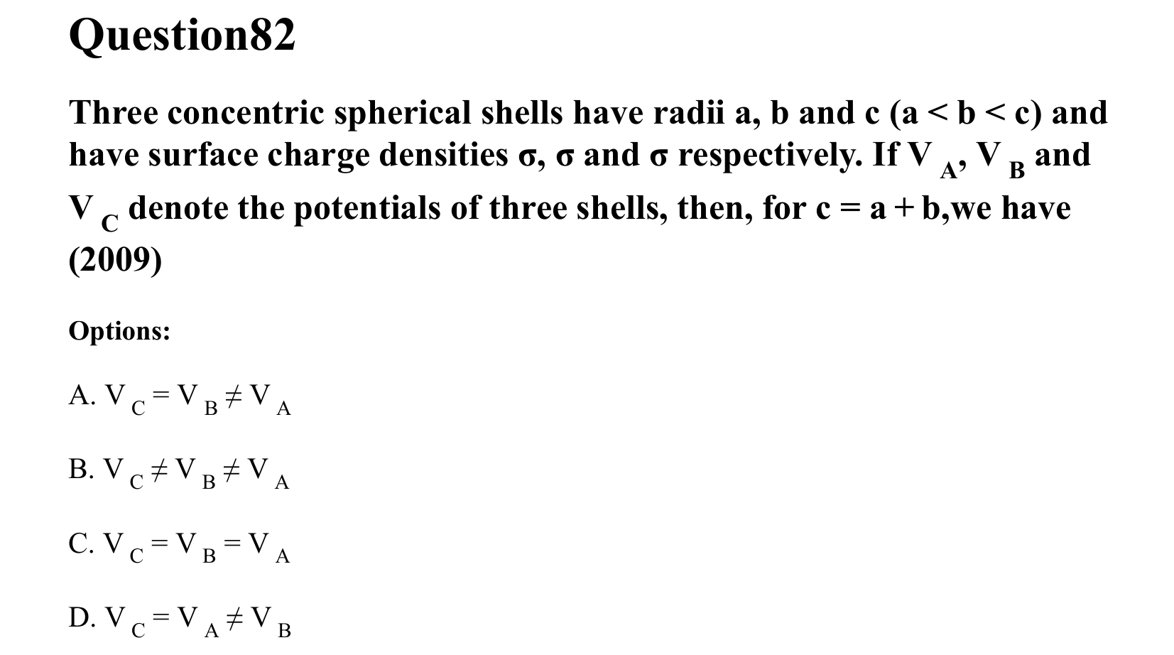 Electrostatics question 82