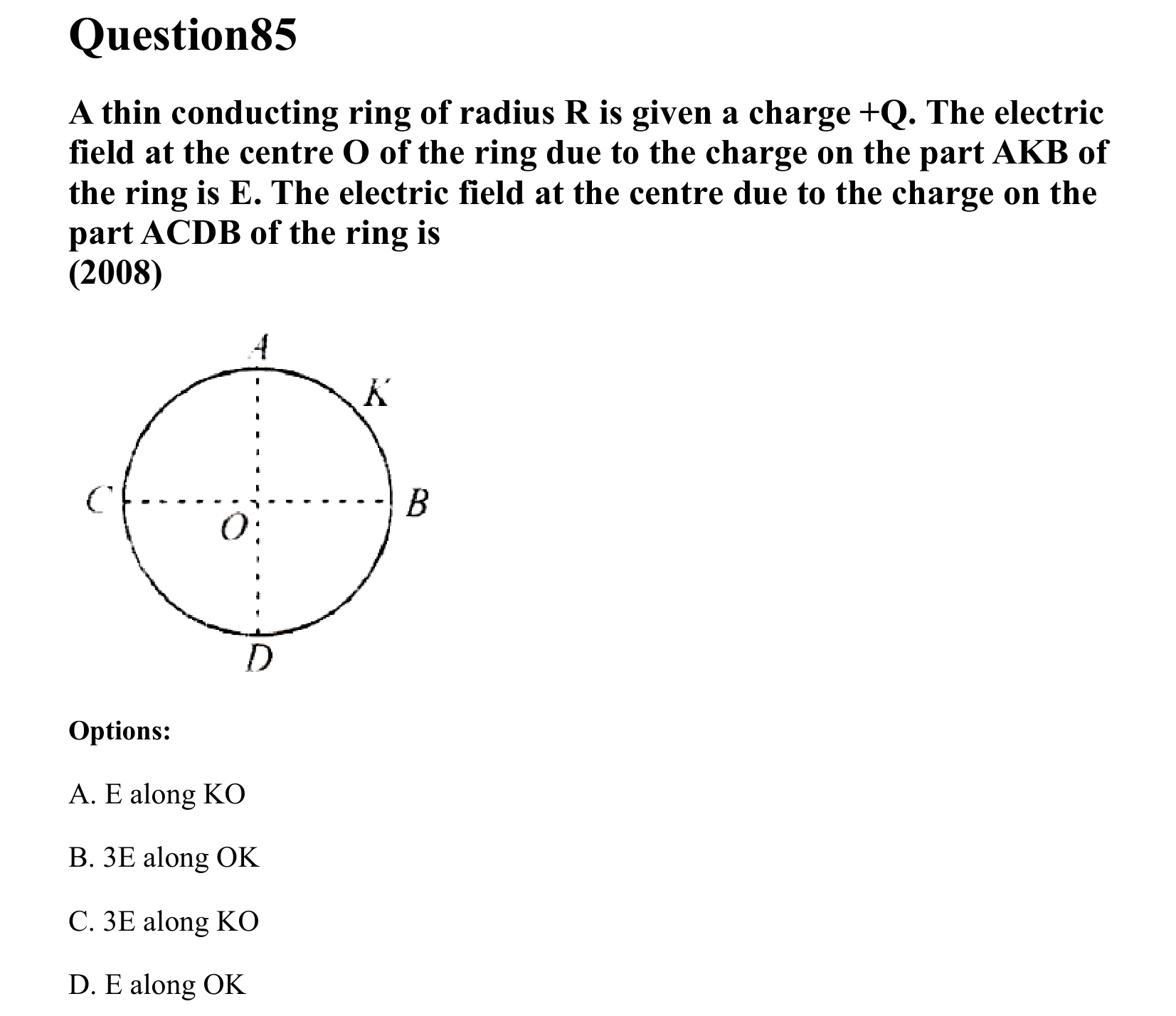 Electrostatics question 85