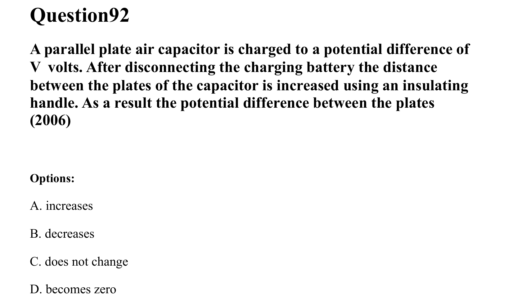 Electrostatics question 92