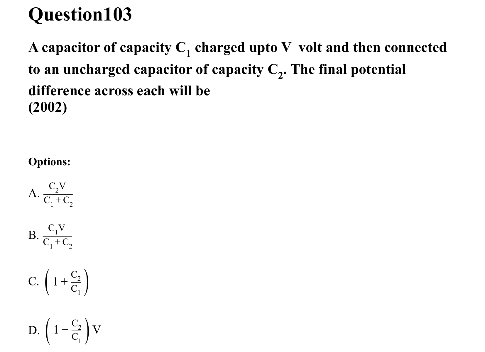 Electrostatics question 103