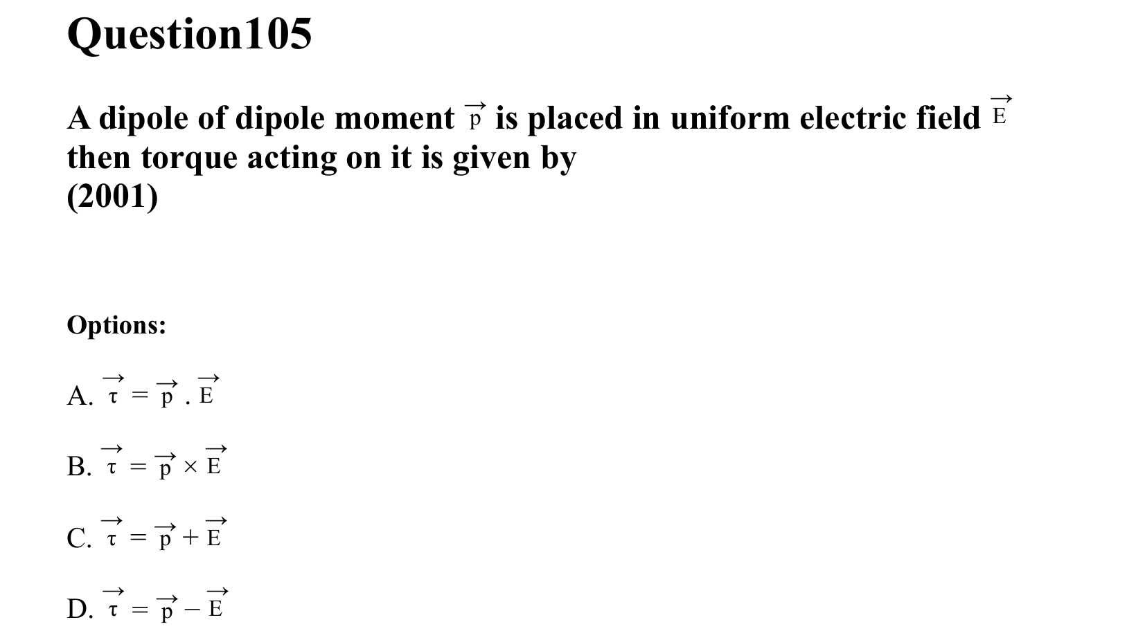 Electrostatics question 105