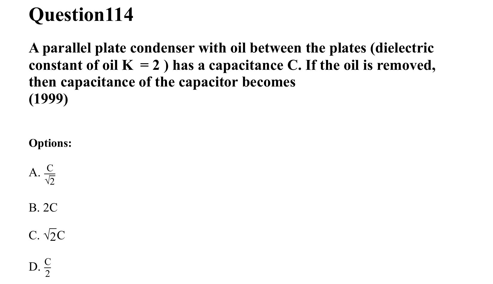 Electrostatics question 114