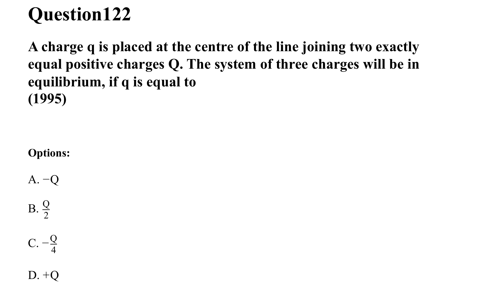 Electrostatics question 122