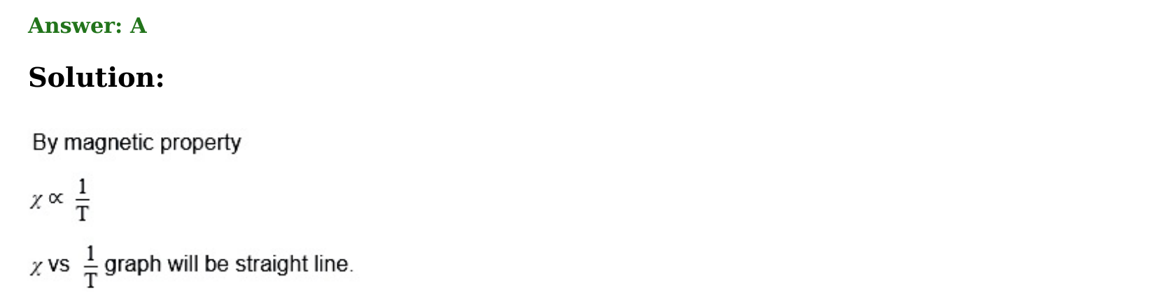 Magnetism and Matter solution 10