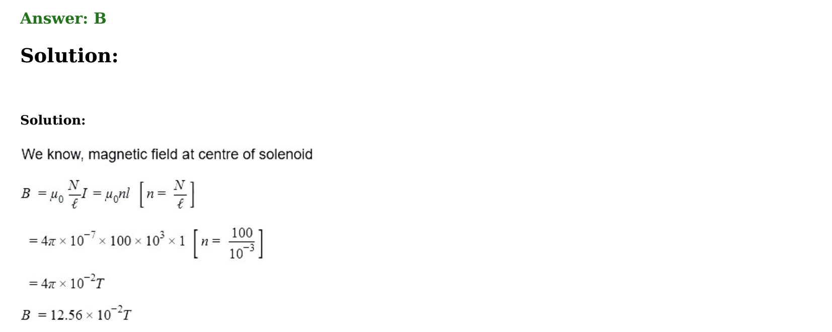 Magnetism and Matter solution 12