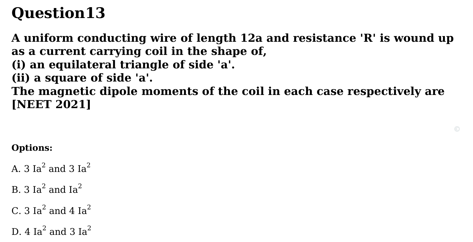 Magnetism and Matter question 13