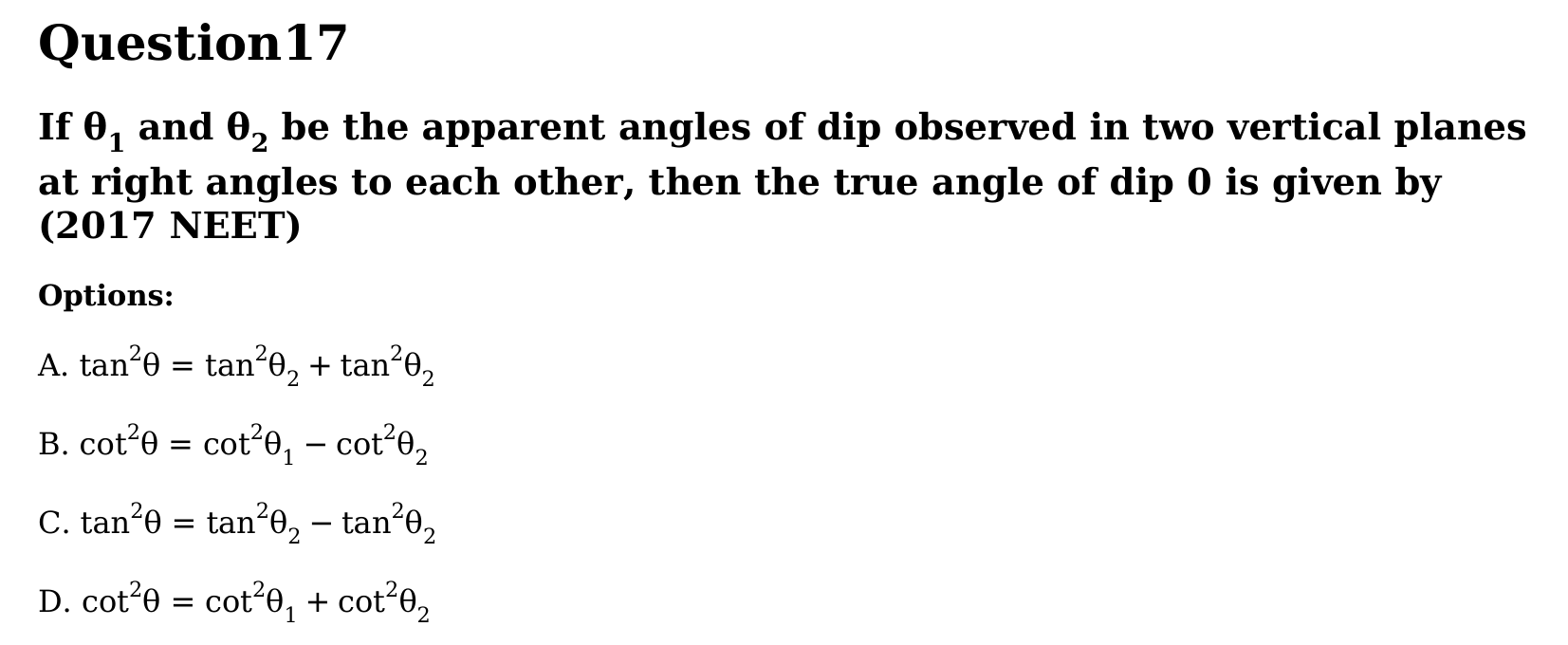 Magnetism and Matter question 17