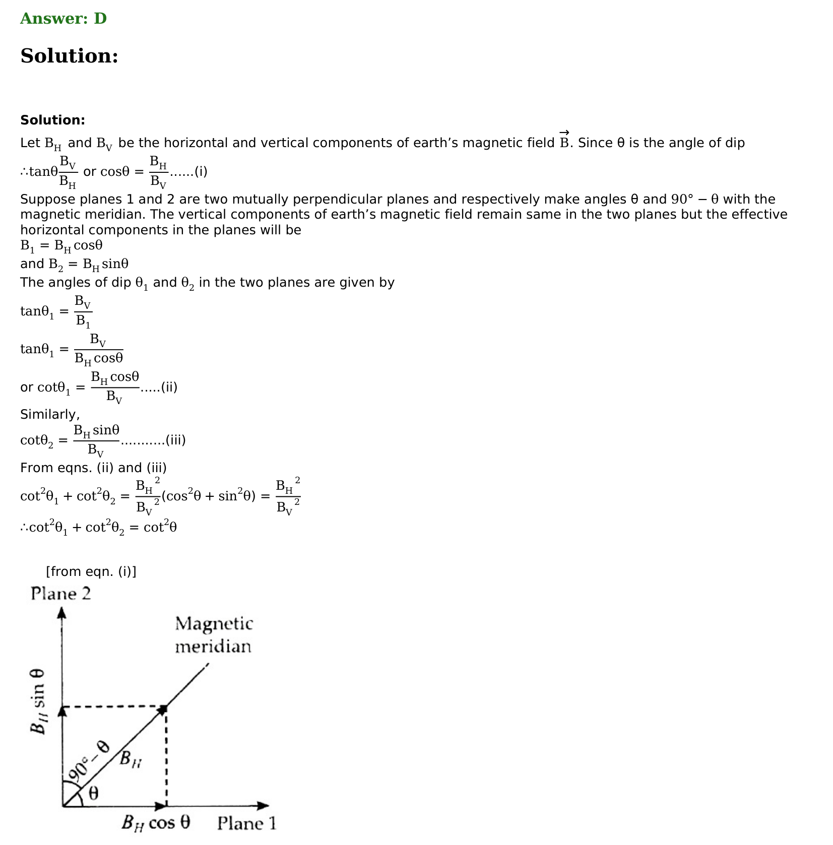 Magnetism and Matter solution 17