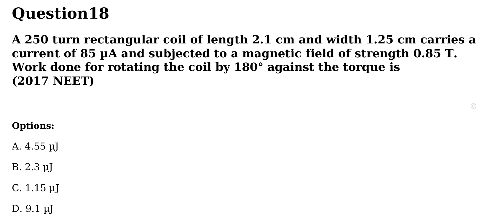 Magnetism and Matter question 18