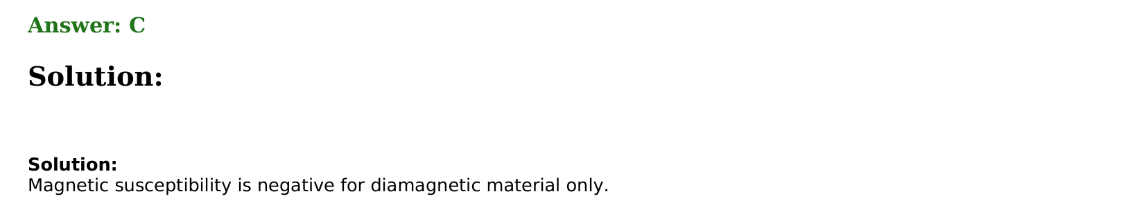 Magnetism and Matter solution 19