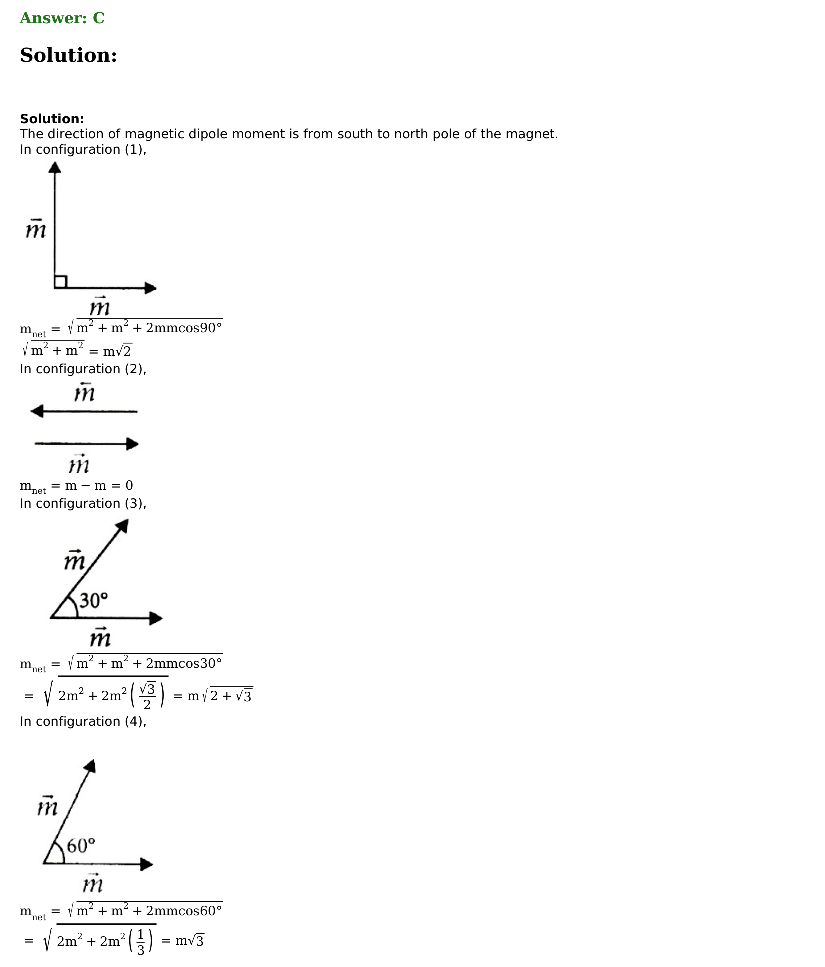 Magnetism and Matter solution 22