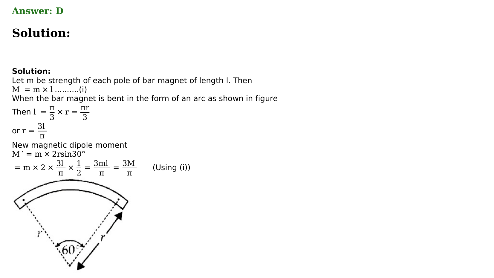 Magnetism and Matter solution 24