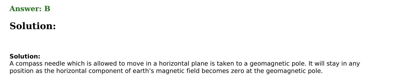 Magnetism and Matter solution 26