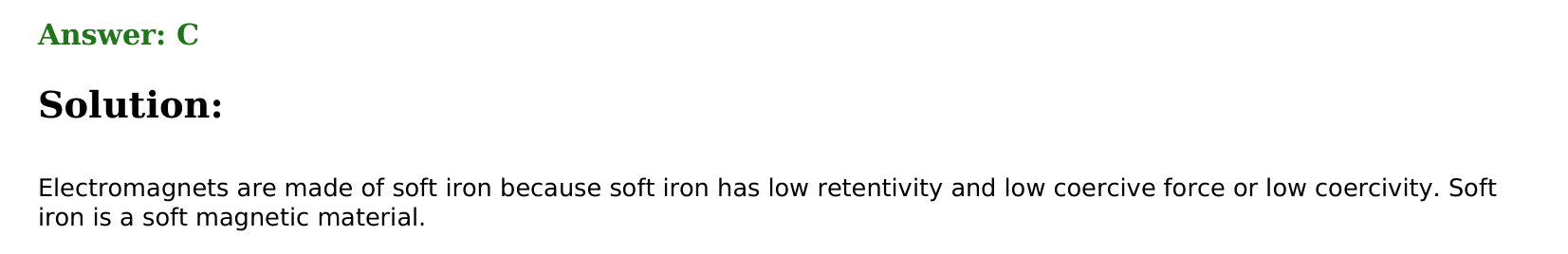 Magnetism and Matter solution 30