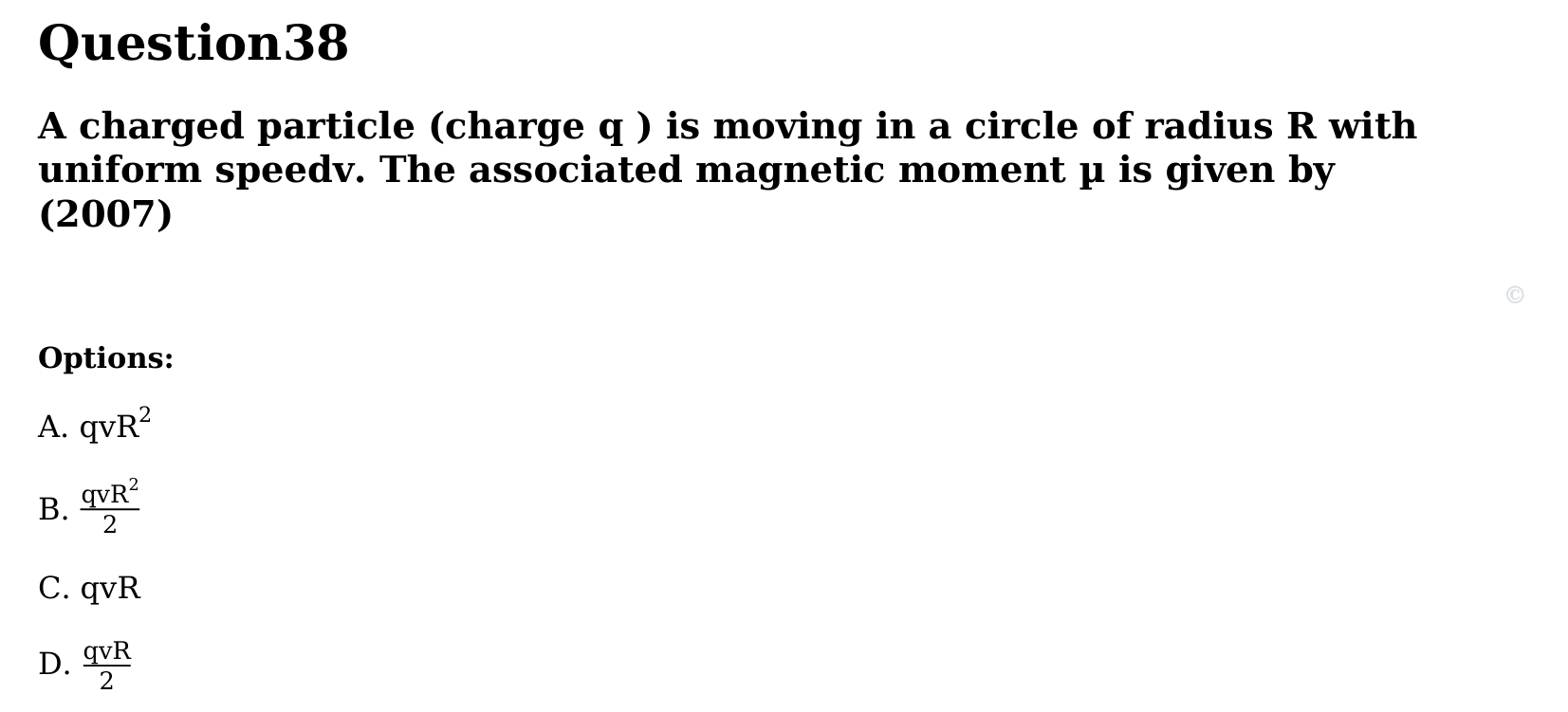 Magnetism and Matter question 38