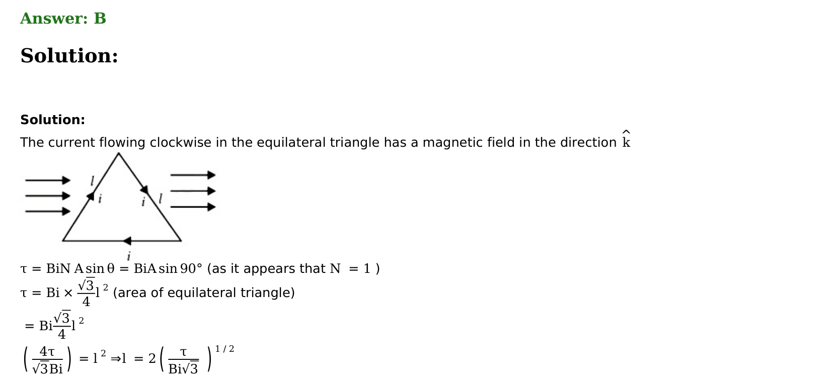 Magnetism and Matter solution 40