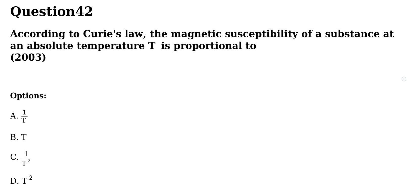 Magnetism and Matter question 42