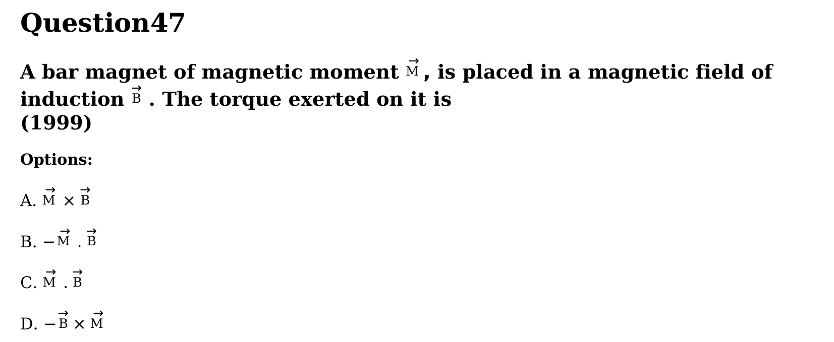 Magnetism and Matter question 47