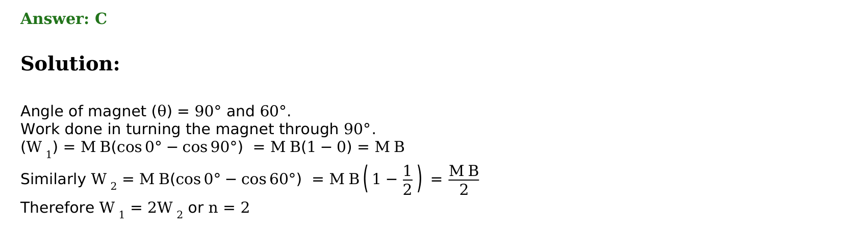 Magnetism and Matter solution 50