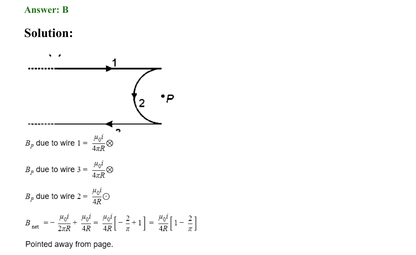 Moving Charges and Magnetism solution 11