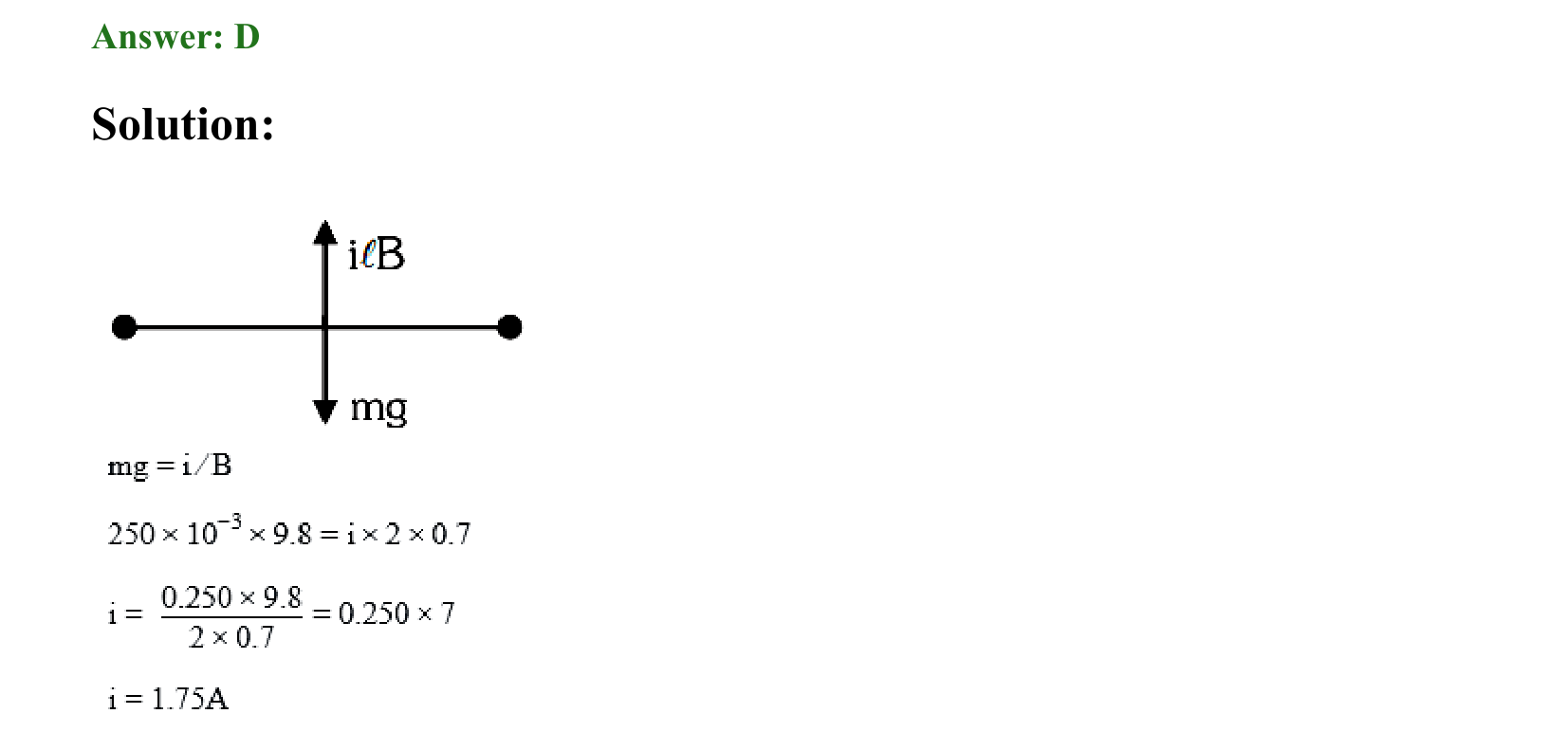 Moving Charges and Magnetism solution 13