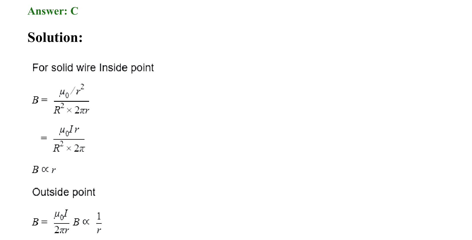 Moving Charges and Magnetism solution 19