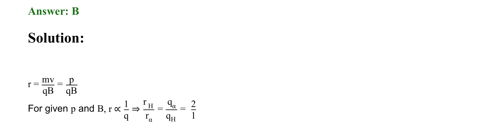 Moving Charges and Magnetism solution 26