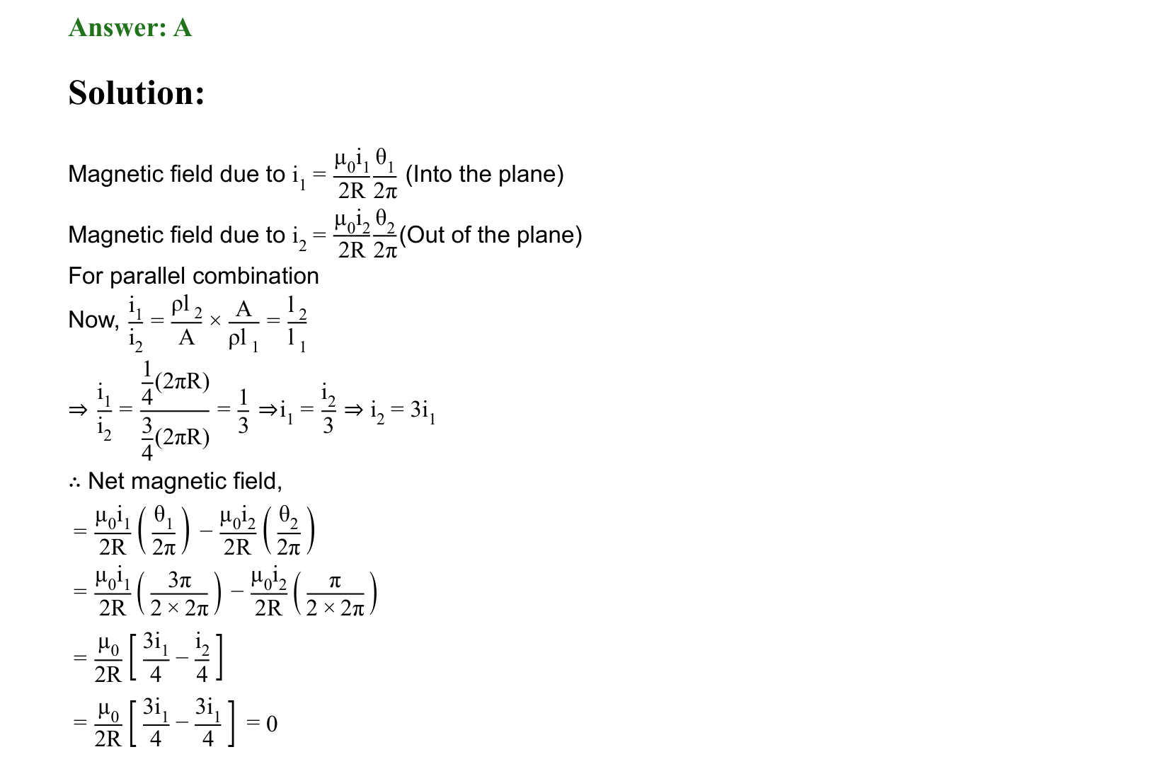 Moving Charges and Magnetism solution 28