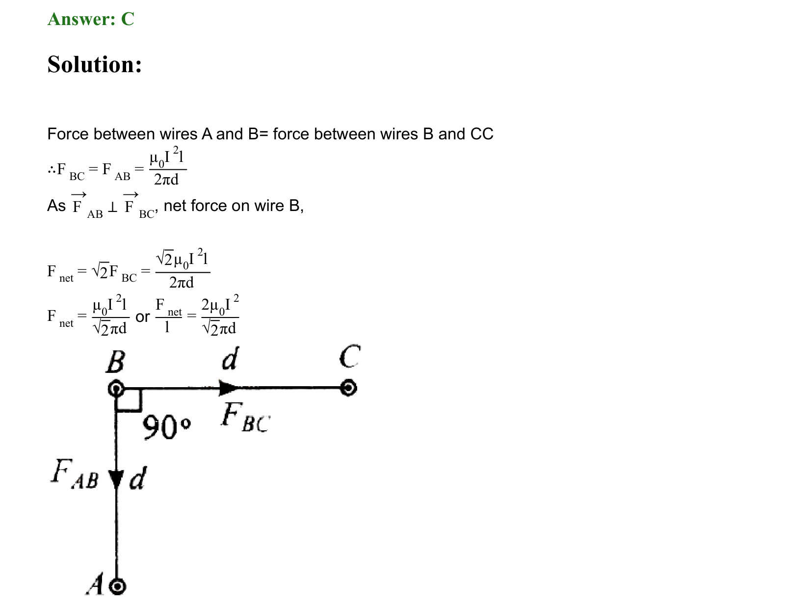 Moving Charges and Magnetism solution 31