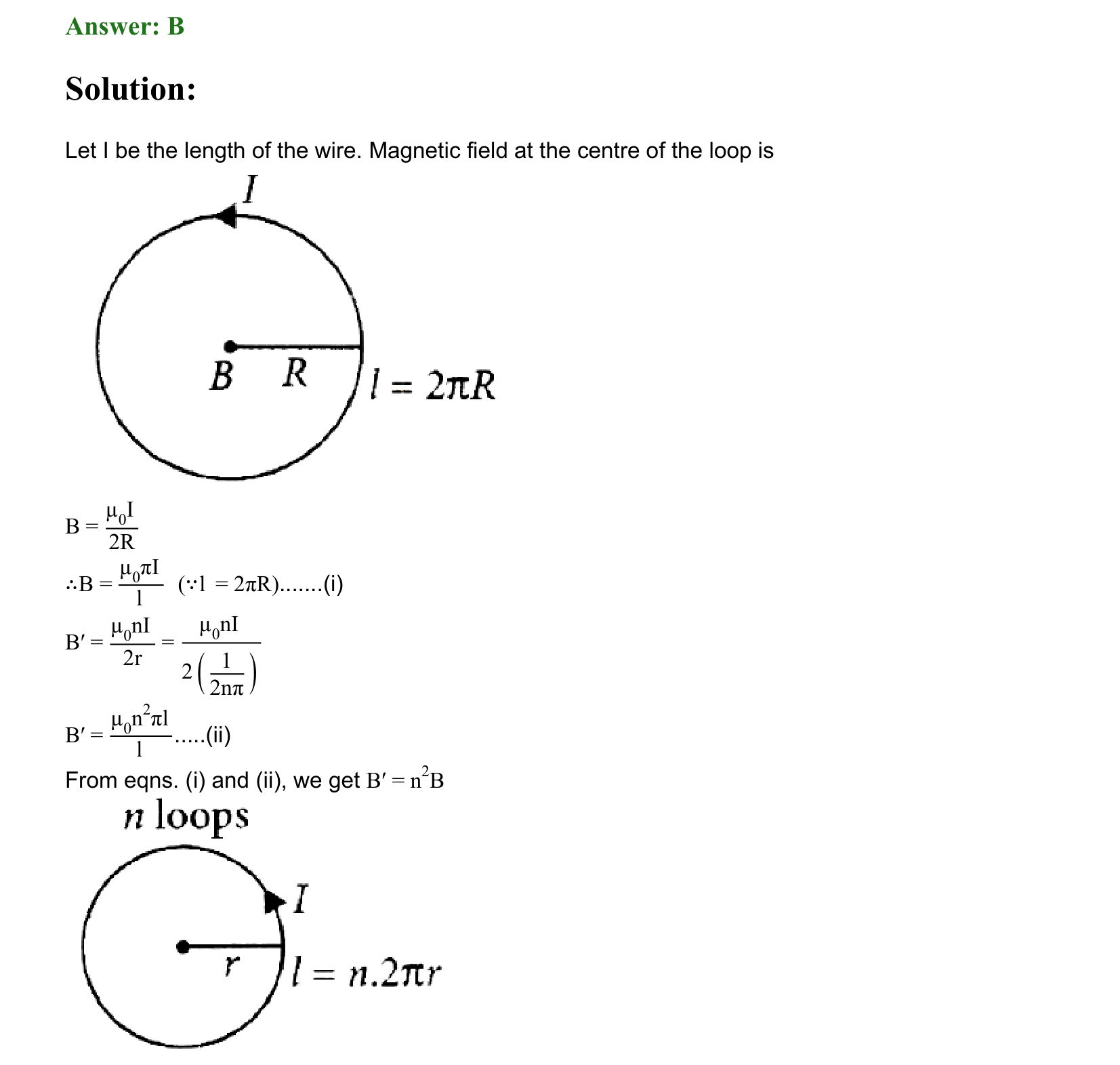 Moving Charges and Magnetism solution 34