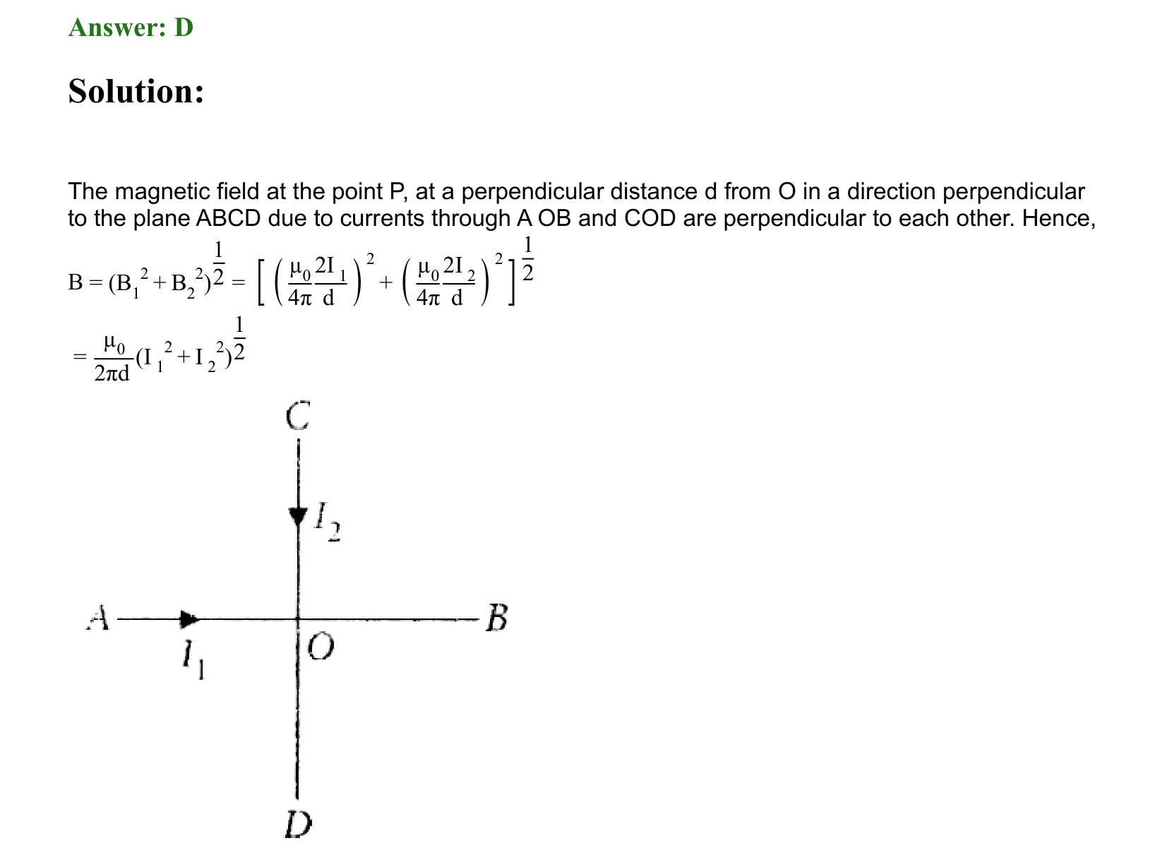 Moving Charges and Magnetism solution 40