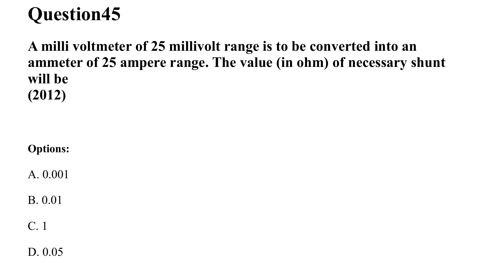 Moving Charges and Magnetism question 45
