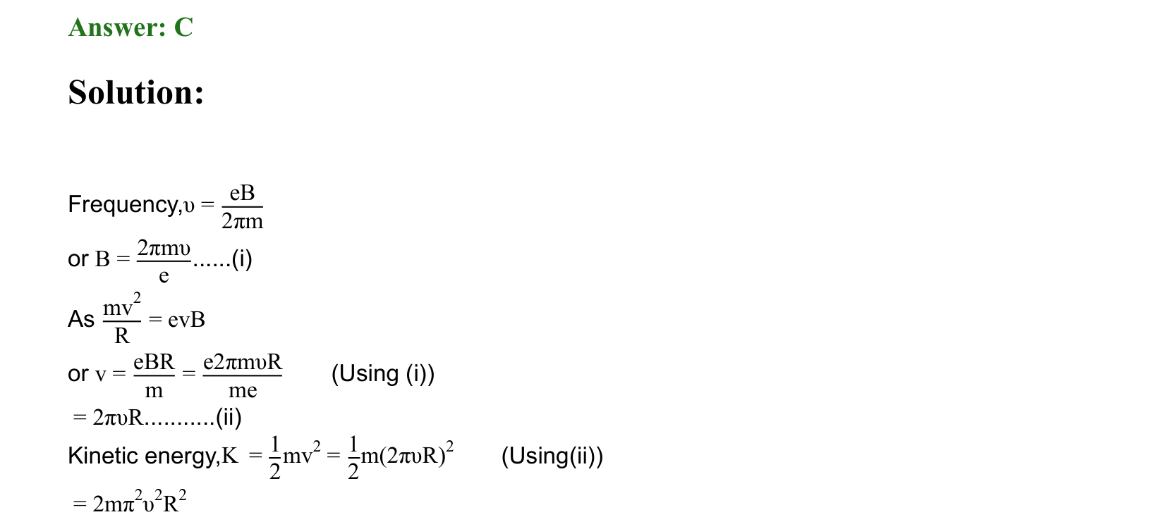 Moving Charges and Magnetism solution 46