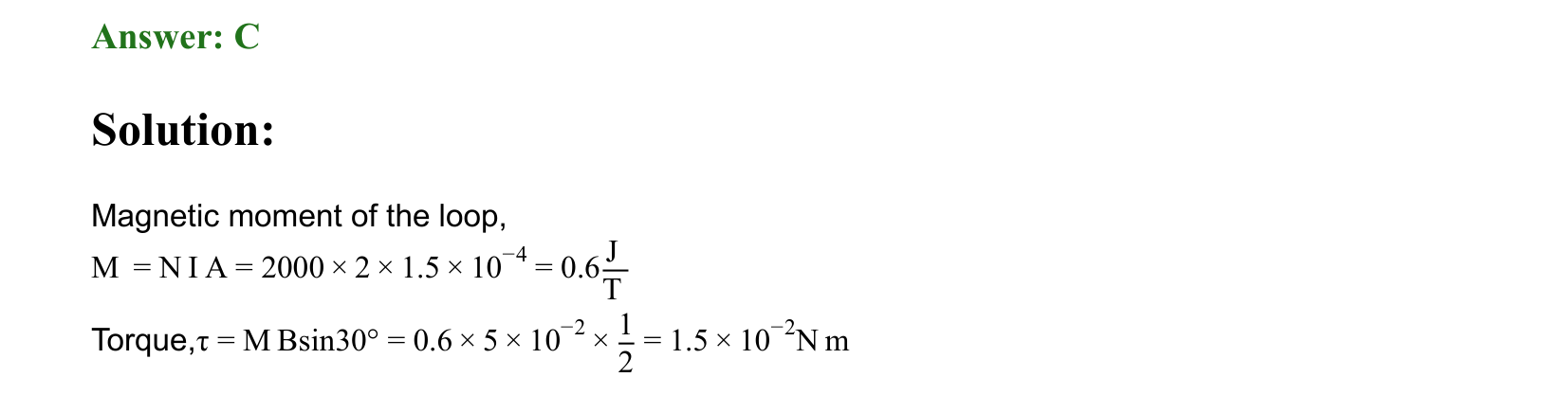 Moving Charges and Magnetism solution 57
