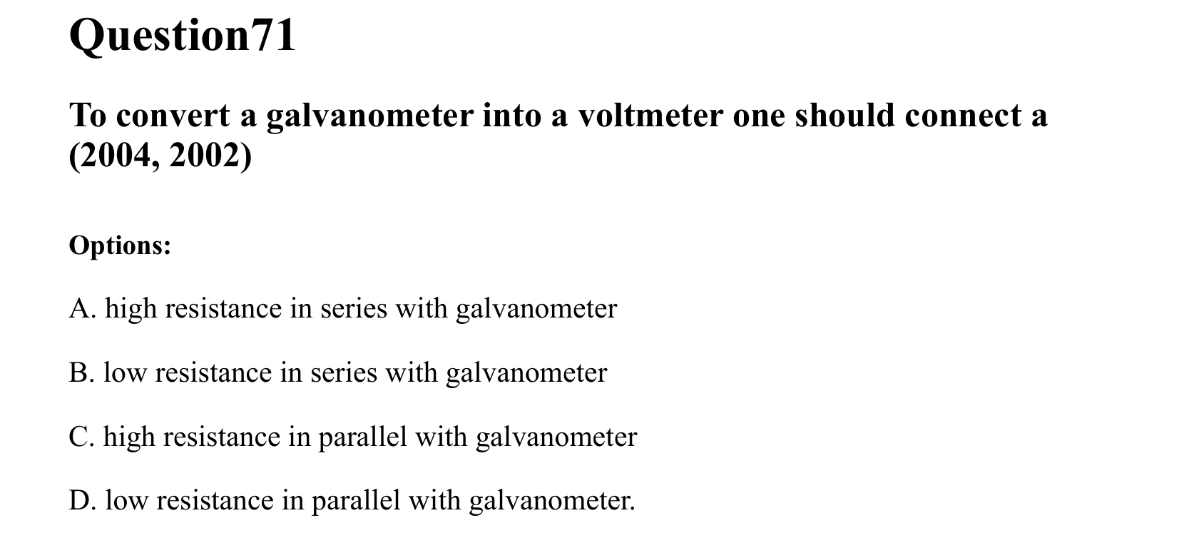 Moving Charges and Magnetism question 71