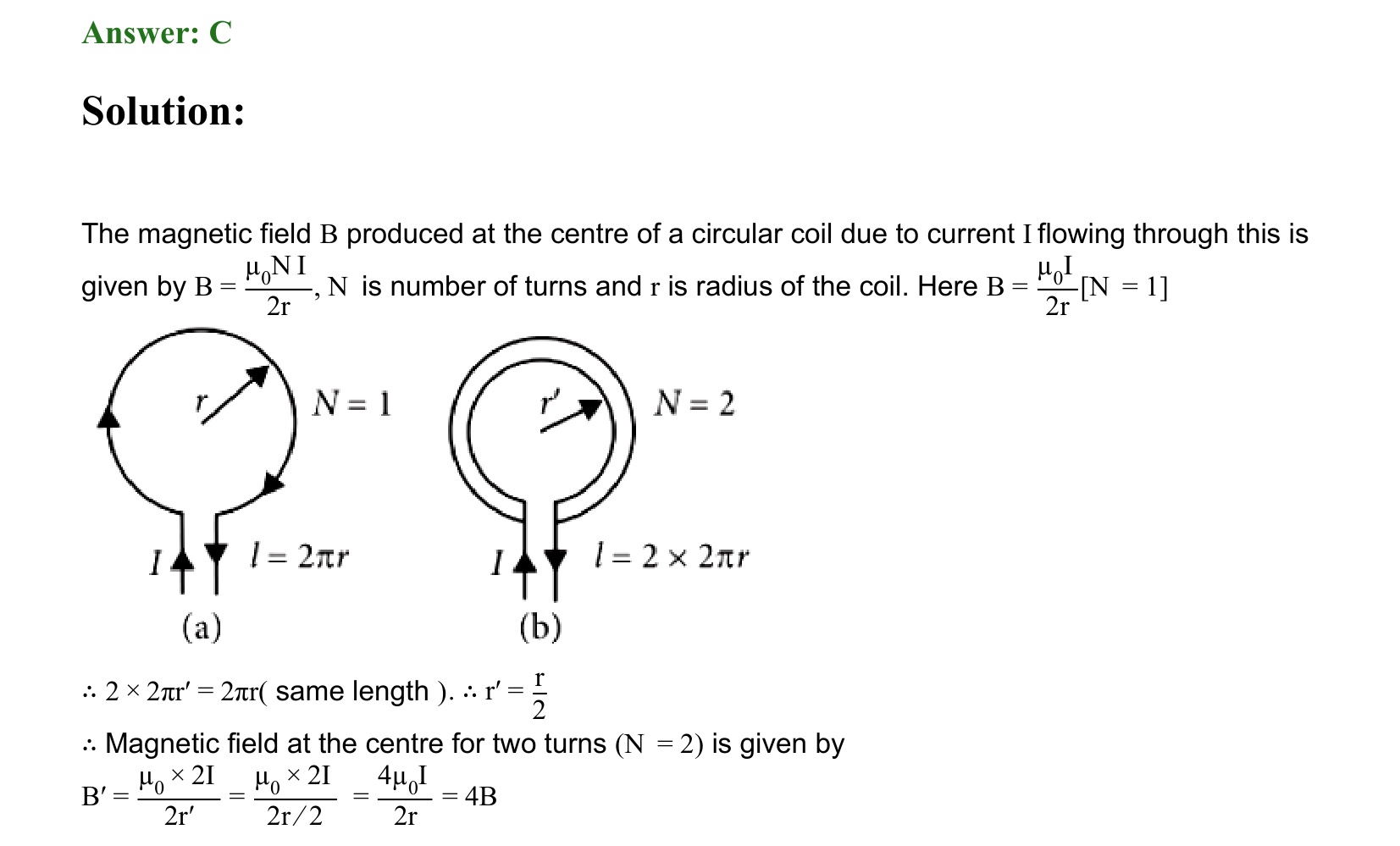 Moving Charges and Magnetism solution 75