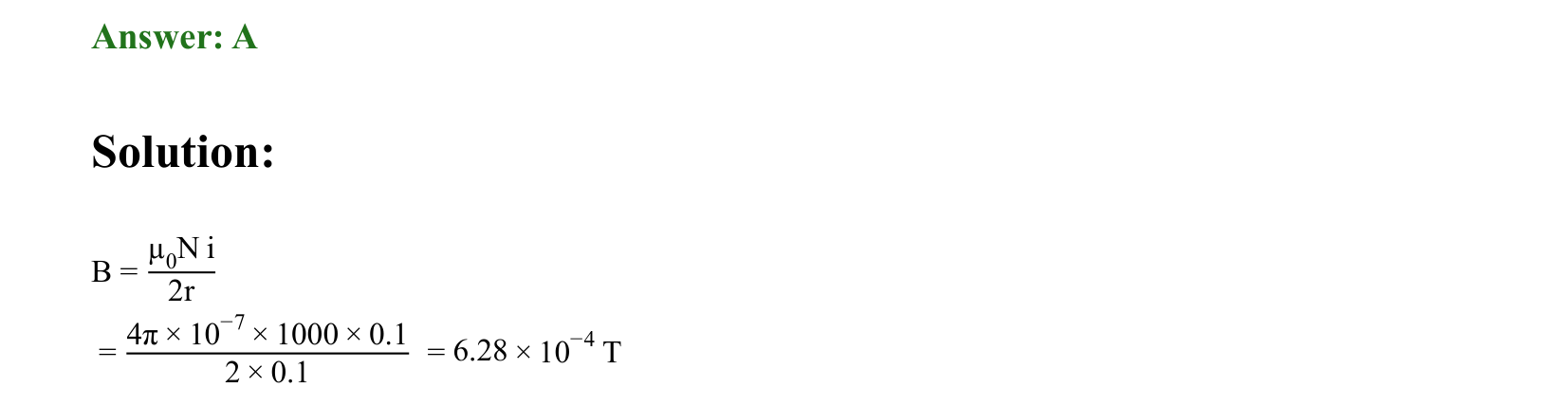 Moving Charges and Magnetism solution 79
