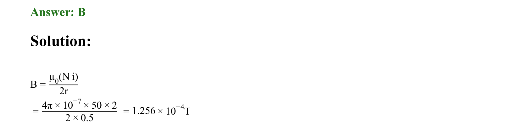 Moving Charges and Magnetism solution 82