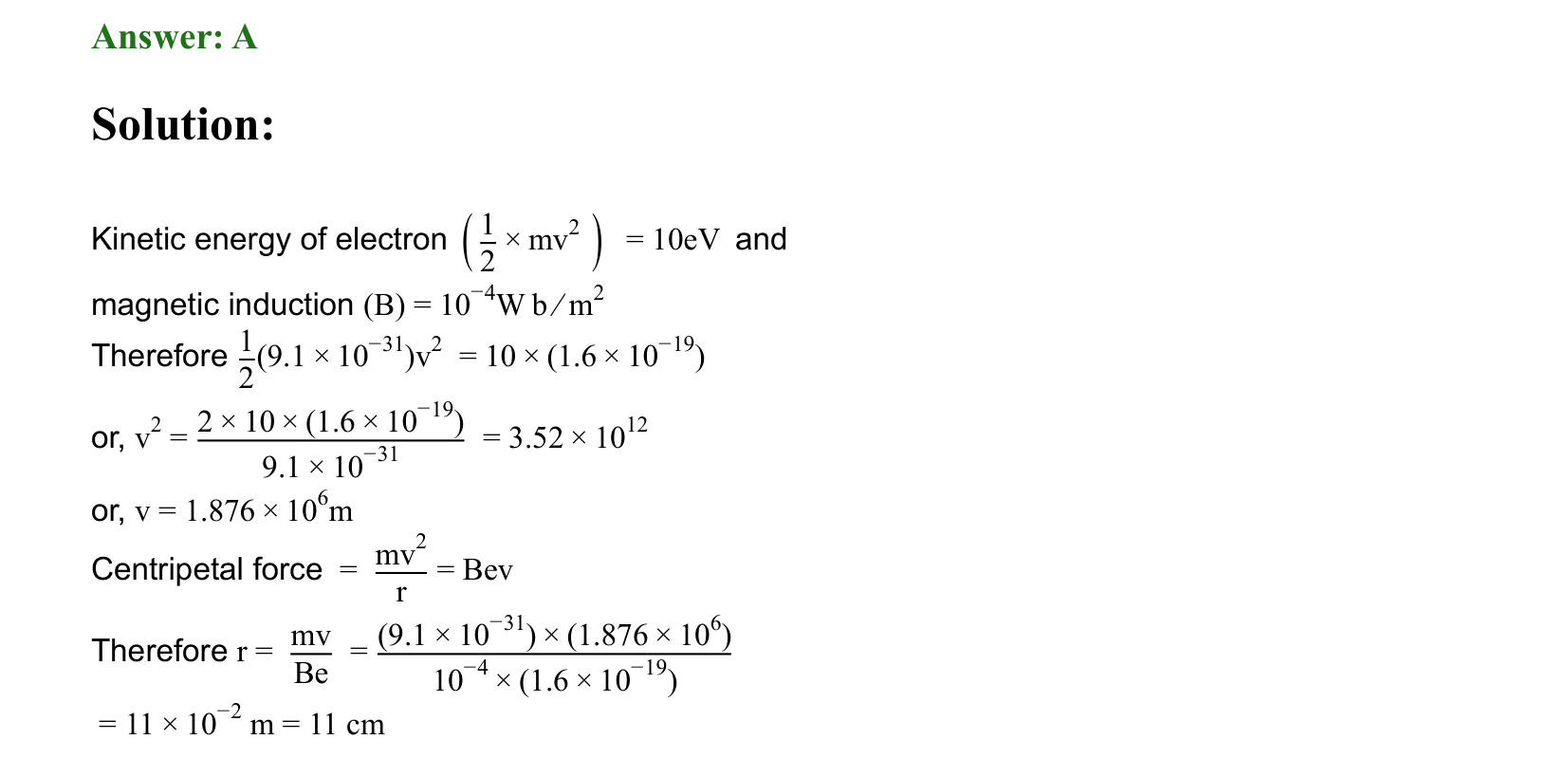 Moving Charges and Magnetism solution 92