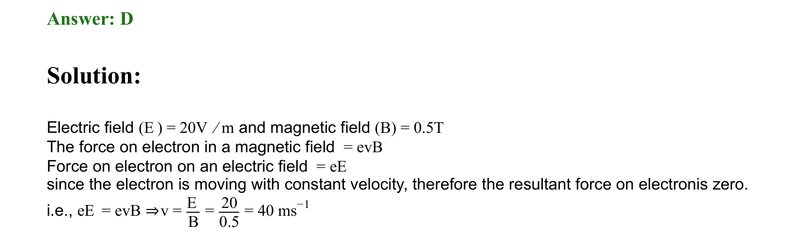Moving Charges and Magnetism solution 93