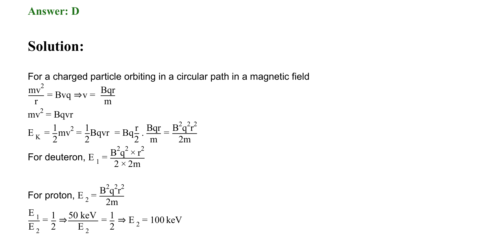 Moving Charges and Magnetism solution 101