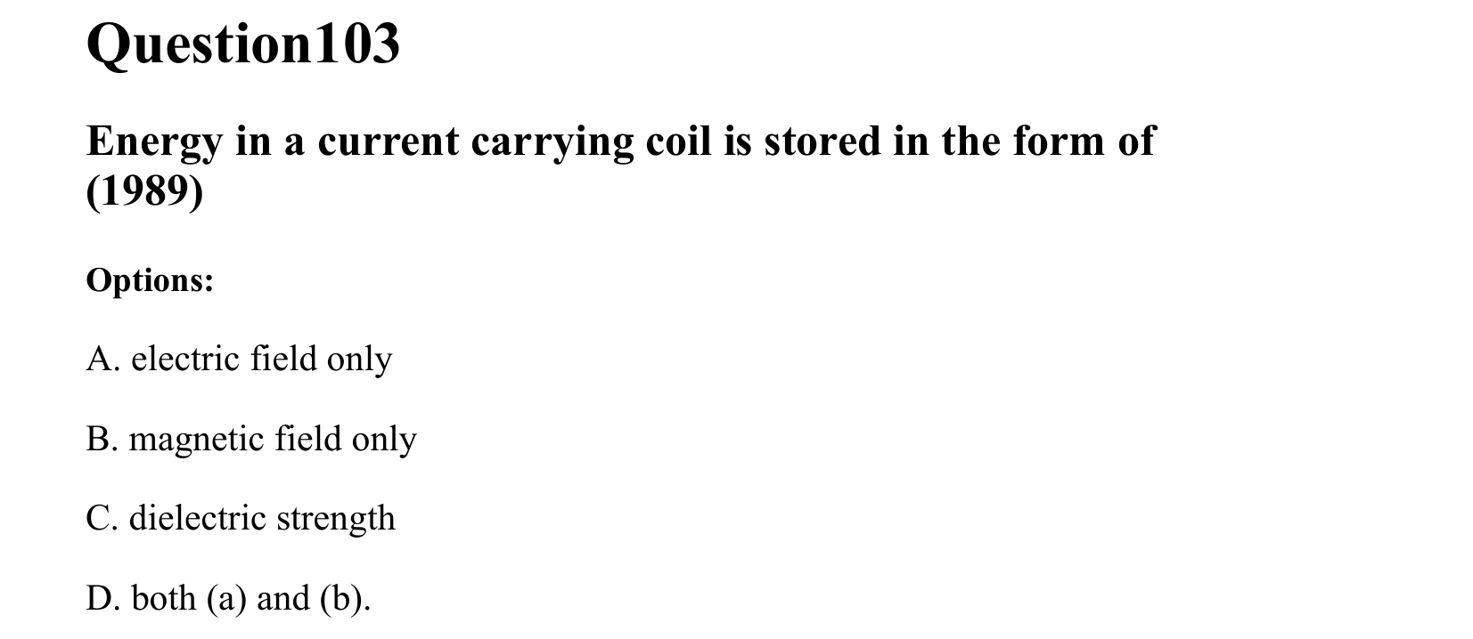Moving Charges and Magnetism question 103